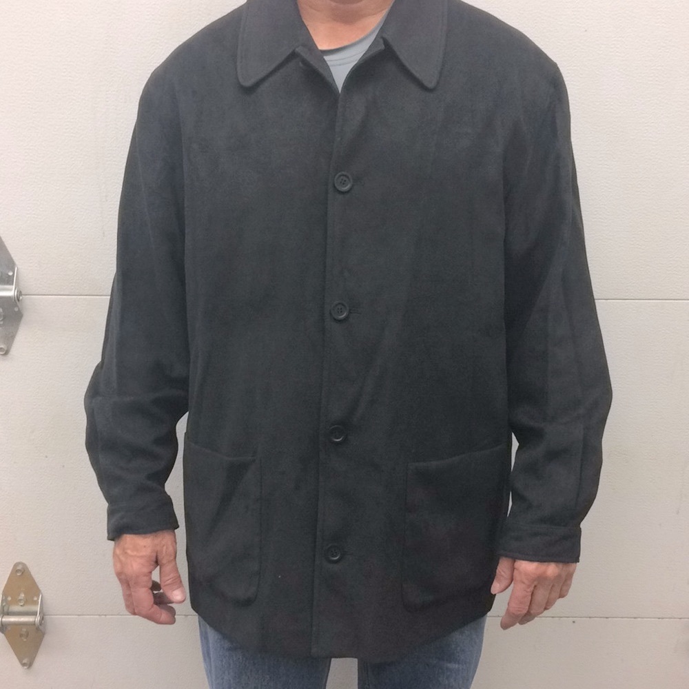 Pronto Uomo Black Basic Essential Staple Button D… - image 1